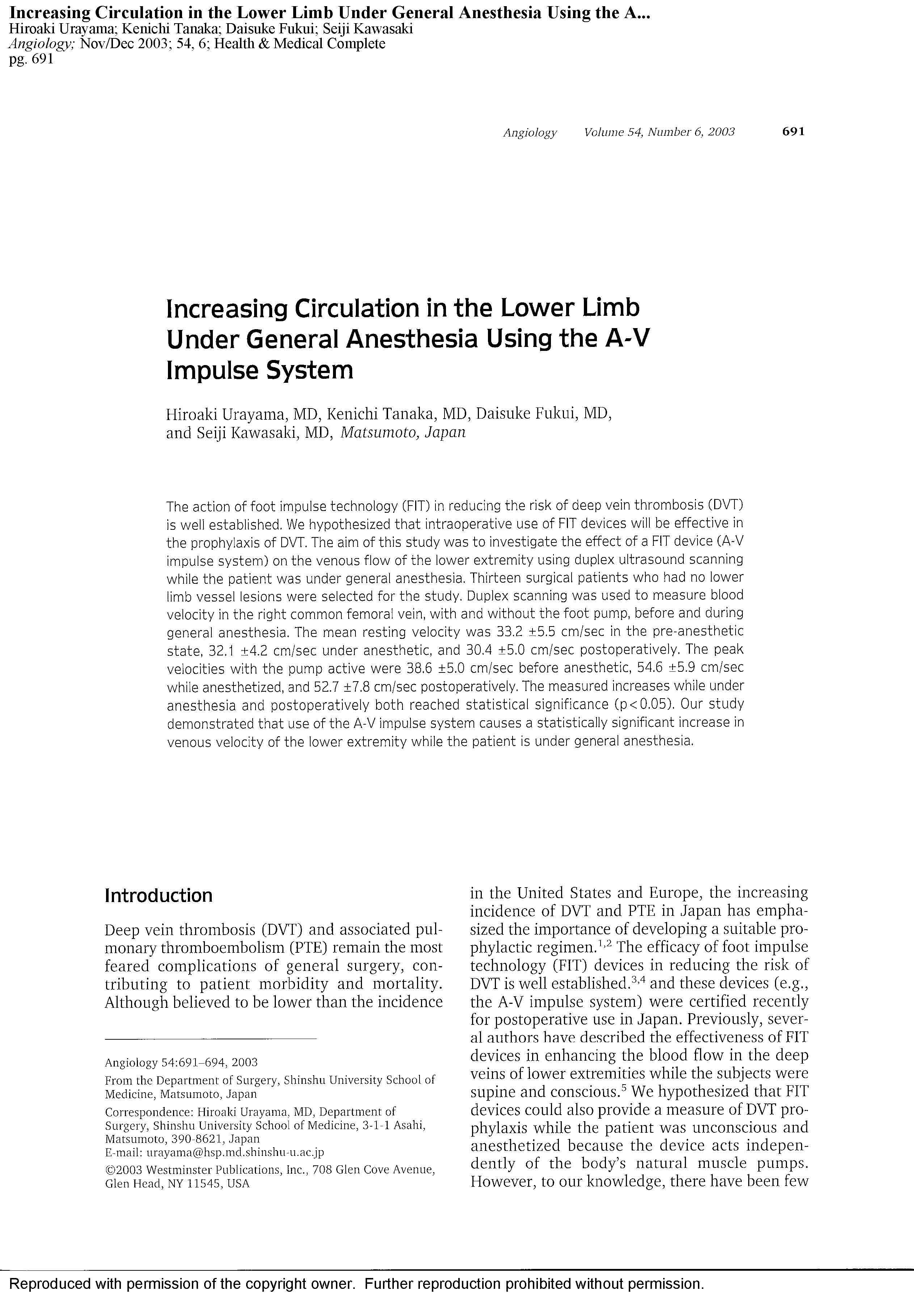 Increasing Circulation in the Lower Limb(图1)